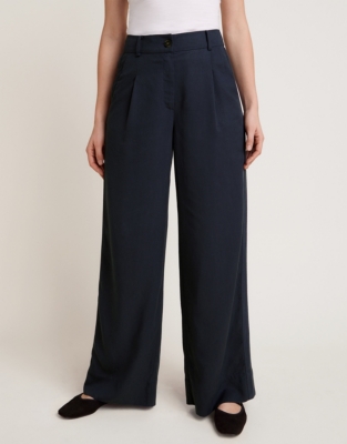 Side Panel Wide Leg Trousers