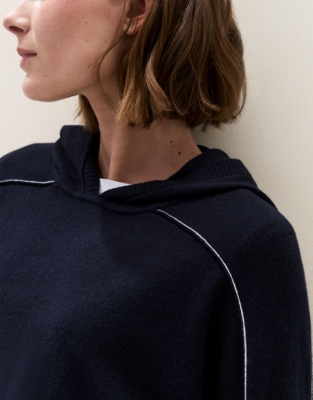 Side Stripe Hoodie with Cashmere