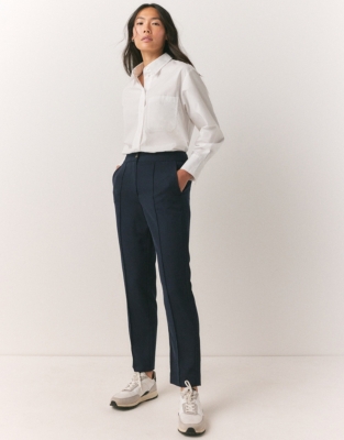 Side Stripe Slim Leg Pants | Pants & Shorts | The White Company US