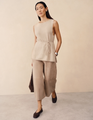 Side Tie Tunic with Cashmere