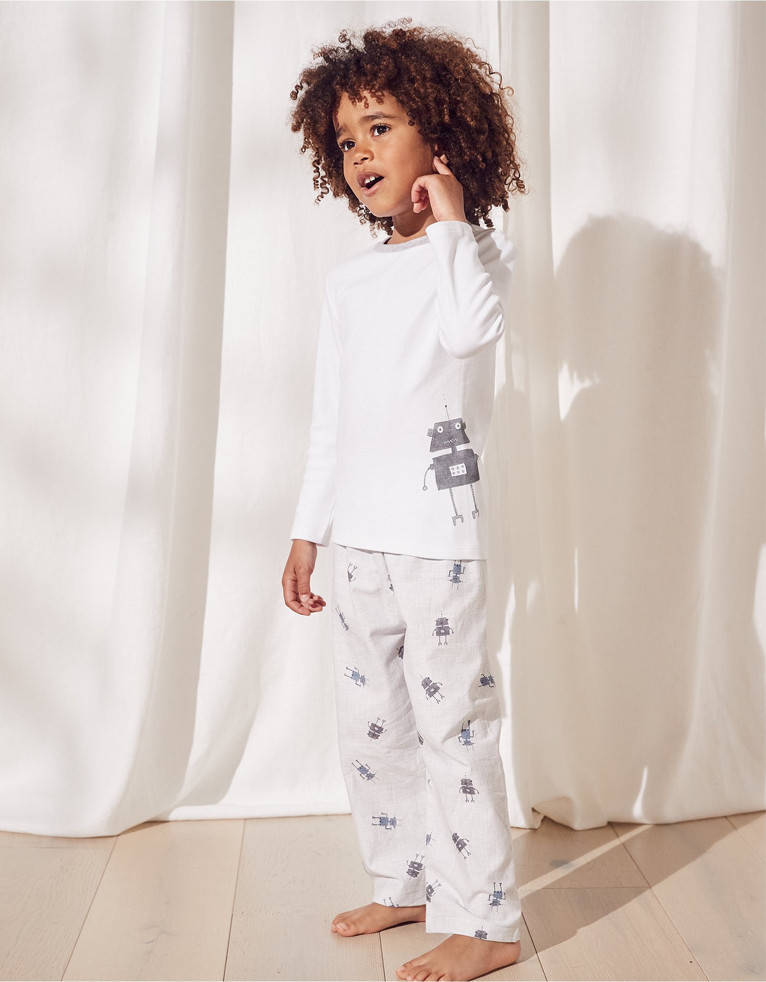 DAUGHTER QUEEN Girls Pajamas Set 100% Cotton Little Big Pjs Toddler Kids Sleepwear 