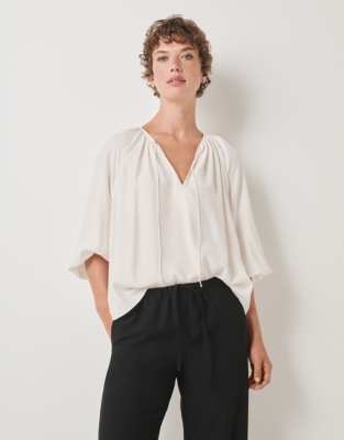 Silk Boho Blouse