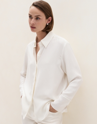 Silk Boyfriend Shirt