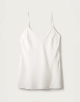 white silk camisole