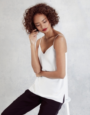 Silk white hot sale cami top