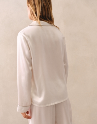 Silk Classic Piped Pyjama Set