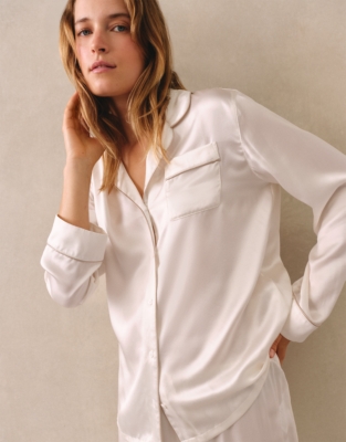 Silk Classic Pyjama Set - Ivory