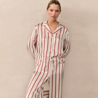 Silk Classic Stripe Pyjama Set