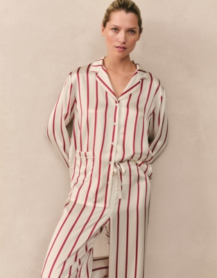 Silk Classic Stripe Pyjama Set