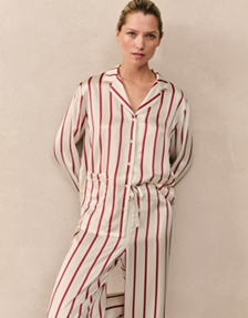 Silk Classic Stripe Pyjama Set