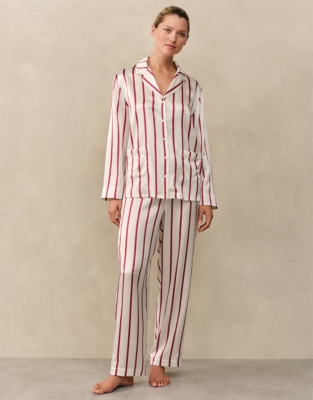Silk Classic Stripe Pyjama Set