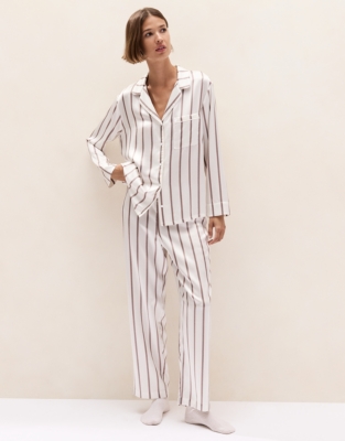 Silk Classic Stripe Pyjama Set