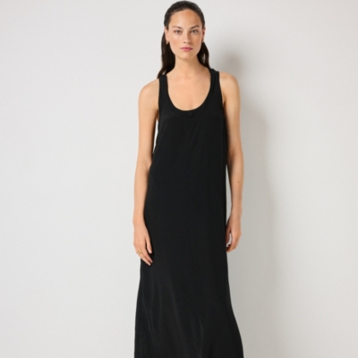 Silk Double Layer Detail Dress