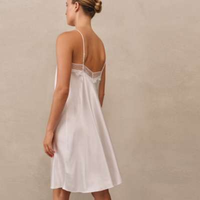 Silk Lace Square Neck Cami Nightdress