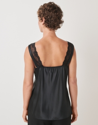 Silk Lace Trim Cami