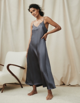 Silk nightwear online gown