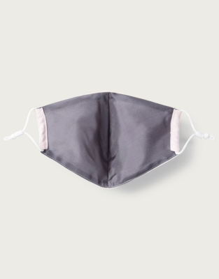 Silk Lined Linen Face Mask Accessories The White Company UK