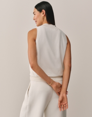 Silk Overlay Jumper with Merino Wool