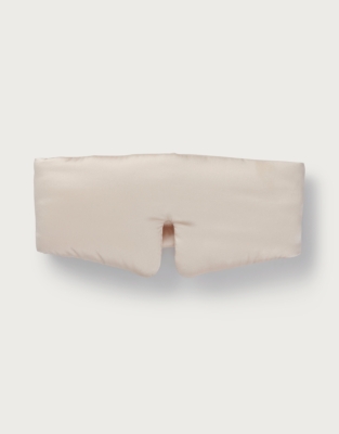 Silk Pillow Eye mask - Pale Champagne