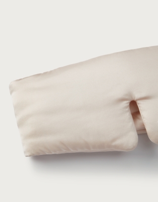 Silk Pillow Eye mask - Pale Champagne