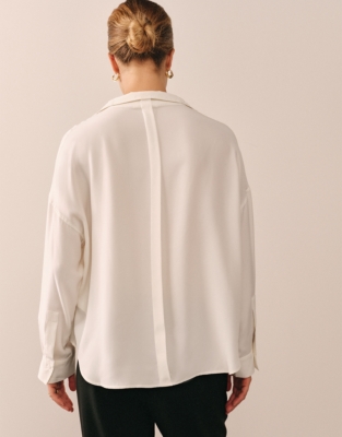 Silk Pocket Detail Shirt