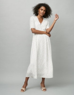 Silk Printed Dress Clothing Sale The White Company UK