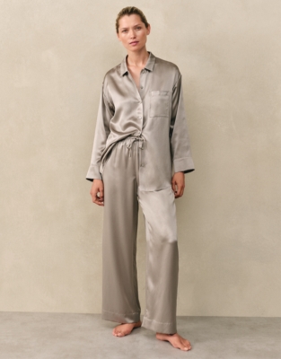 Silk Relaxed Pyjama Bottoms