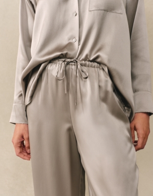 Silk Relaxed Pyjama Bottoms