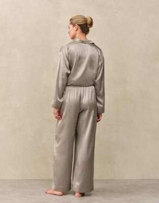 Silk Relaxed Pyjama Bottoms