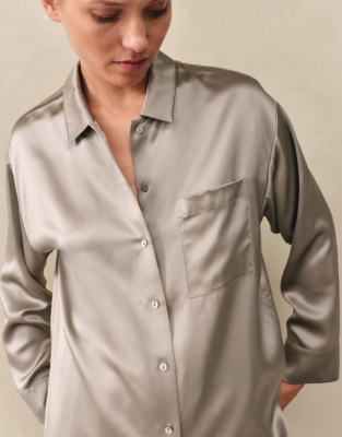 Silk Relaxed Pyjama Shirt