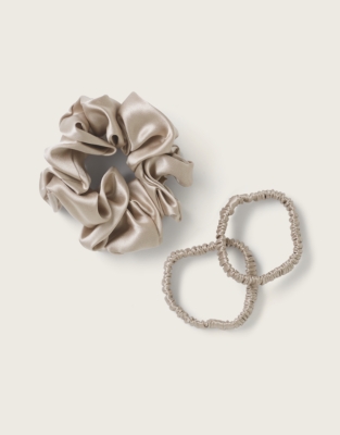 Silk Scrunchies – 3 Pack 