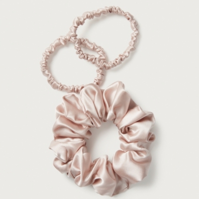 Silk Scrunchies – Set of 3