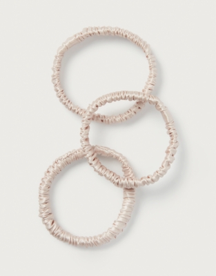 Silk Skinny Sleep Scrunchies - Set of 3