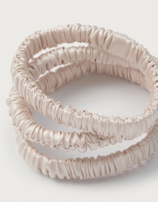 Silk Skinny Sleep Scrunchies - Set of 3