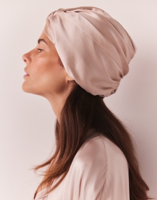 Silk Sleep Hair Wrap Nightwear & Robes Sale The White Company UK