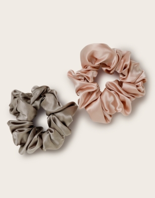 Silk Sleep Scrunchies – 2 Pack