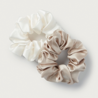 Silk Sleep Scrunchies – Set of 2