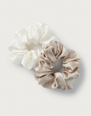 Silk Sleep Scrunchies – Set of 2