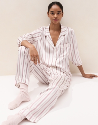 Silk Stripe Classic Pyjama Set