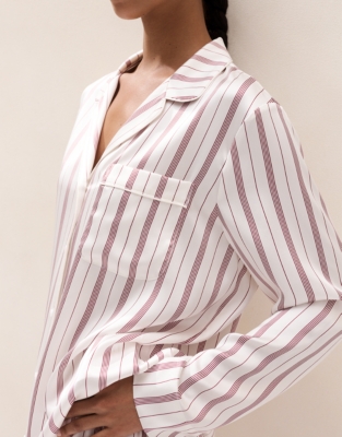 Silk Stripe Classic Pyjama Set