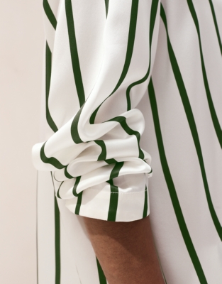 Silk Stripe Classic Pyjama Set