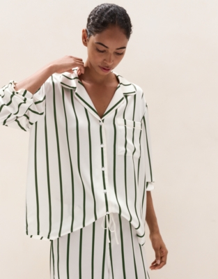 Silk Stripe Classic Pyjama Set