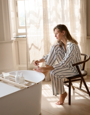 Silk Stripe Classic Pyjama Set