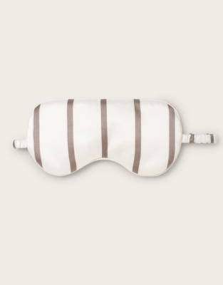Silk Stripe Eye Mask