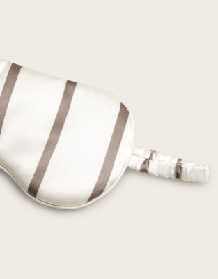 Silk Stripe Eye Mask