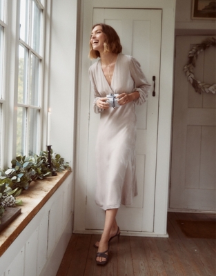 white company velvet dress