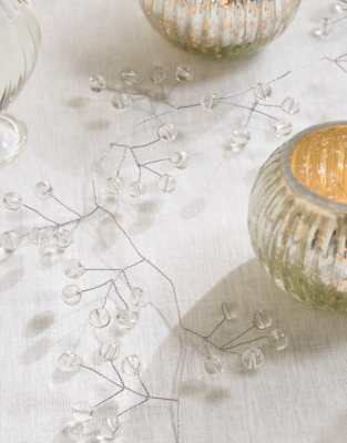 Silver Beaded Garland