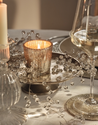 Silver Beaded Garland