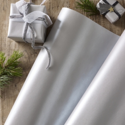 Metallic Fir-Green Wrapping Paper – 10m, Christmas Wrapping Paper &  Accessories, The White Company