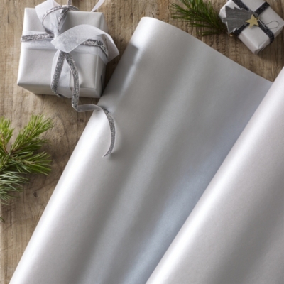 Silver Christmas Wrapping Paper 
